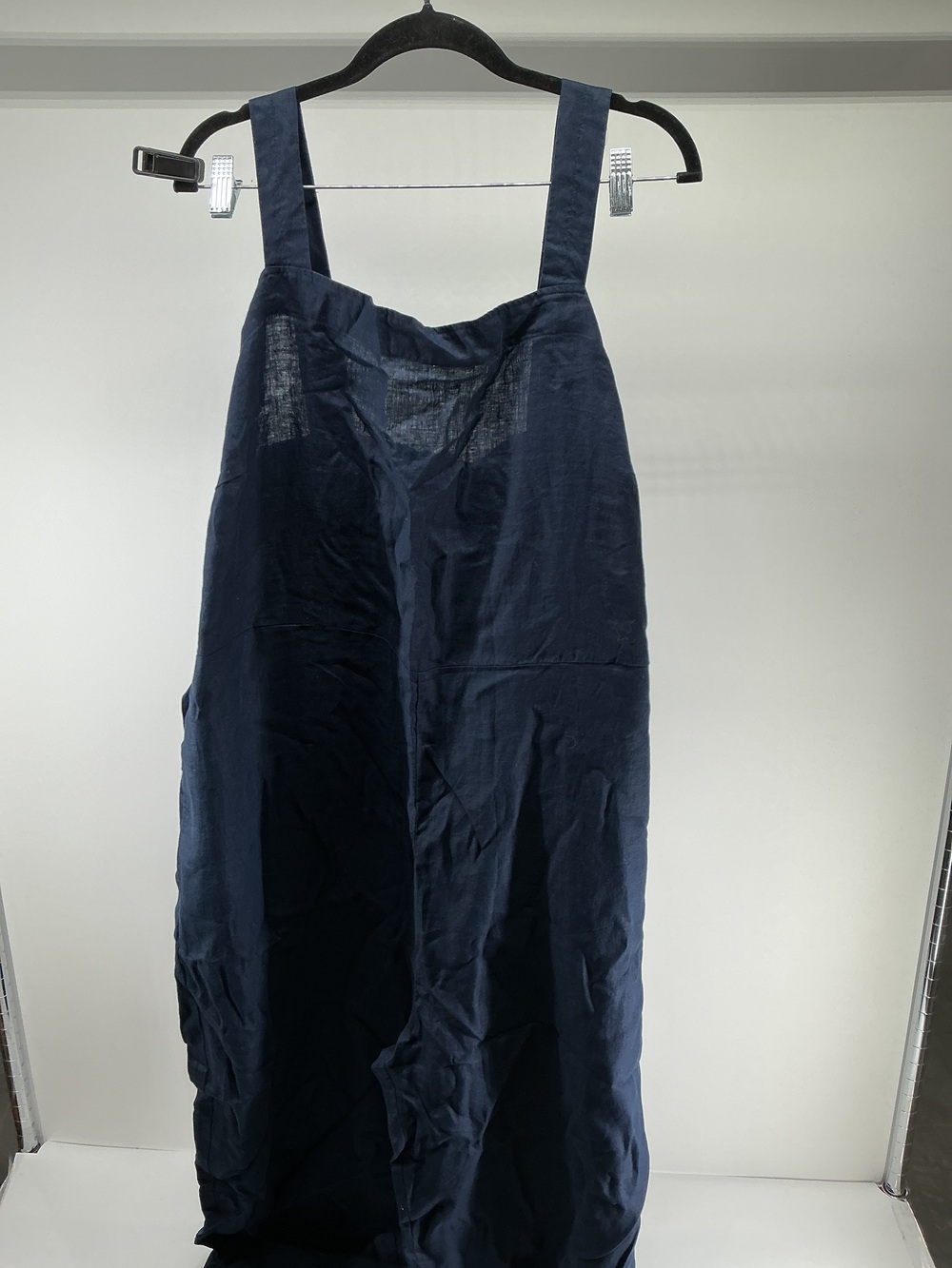 100% European Linen Square Neck Jumpsuit